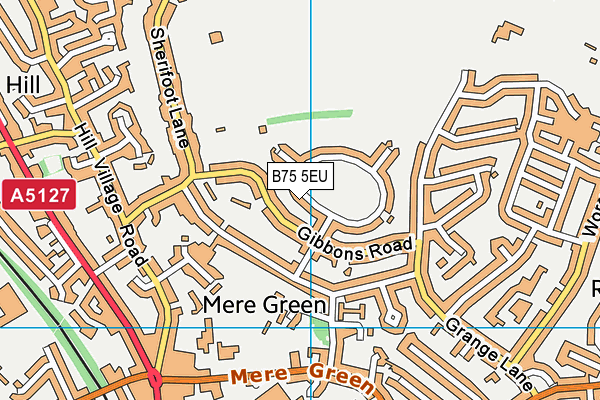 B75 5EU map - OS VectorMap District (Ordnance Survey)