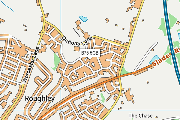 B75 5GB map - OS VectorMap District (Ordnance Survey)