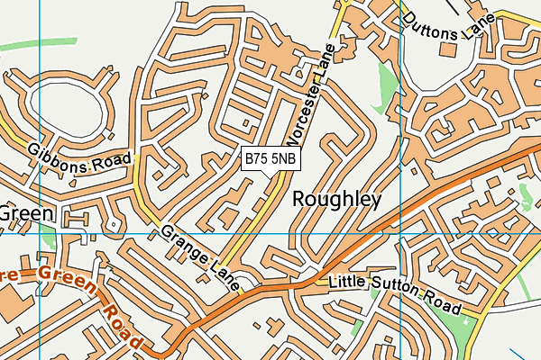 B75 5NB map - OS VectorMap District (Ordnance Survey)