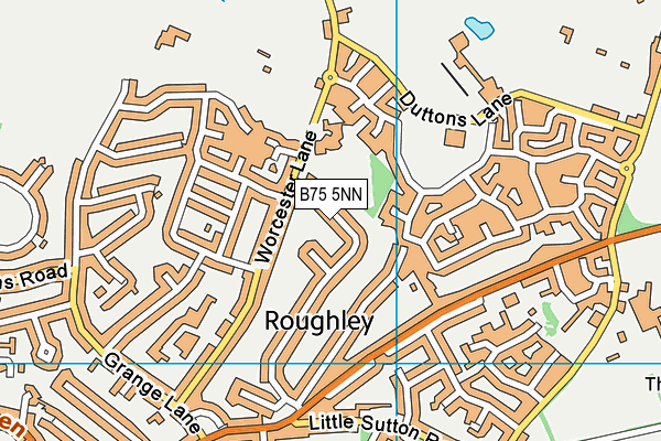 B75 5NN map - OS VectorMap District (Ordnance Survey)