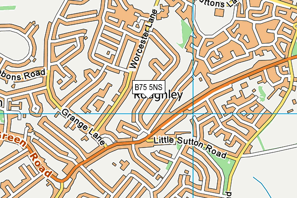 B75 5NS map - OS VectorMap District (Ordnance Survey)