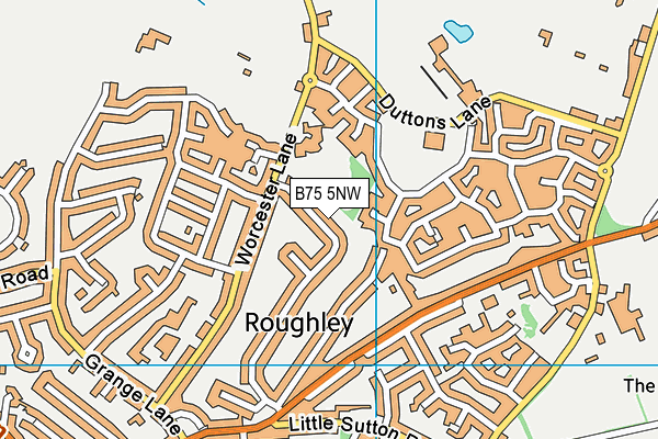 B75 5NW map - OS VectorMap District (Ordnance Survey)