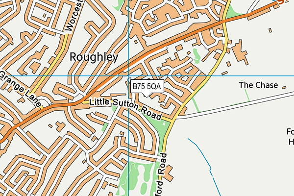 B75 5QA map - OS VectorMap District (Ordnance Survey)