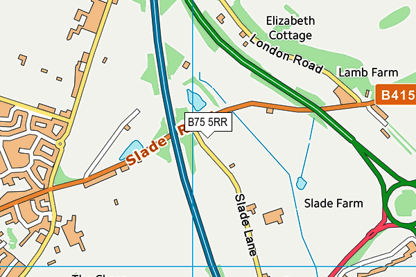 B75 5RR map - OS VectorMap District (Ordnance Survey)