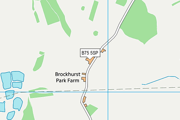 B75 5SP map - OS VectorMap District (Ordnance Survey)