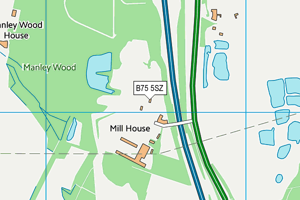 B75 5SZ map - OS VectorMap District (Ordnance Survey)