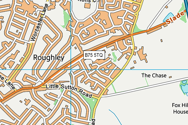 B75 5TQ map - OS VectorMap District (Ordnance Survey)