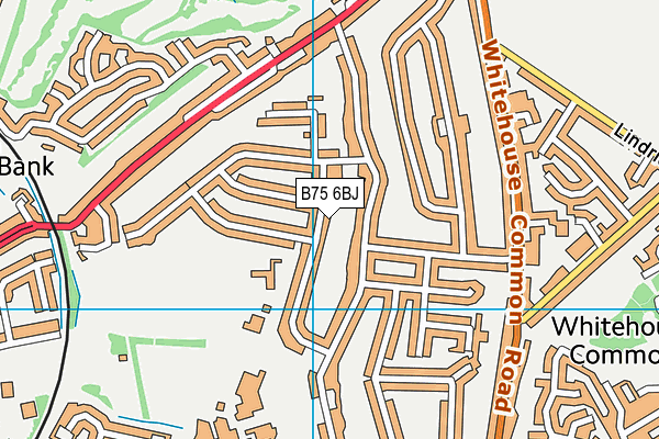 B75 6BJ map - OS VectorMap District (Ordnance Survey)