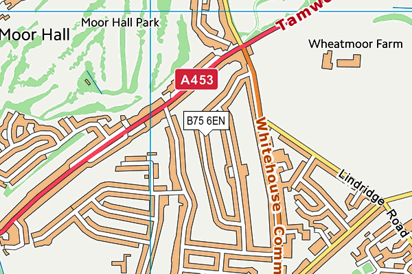 B75 6EN map - OS VectorMap District (Ordnance Survey)