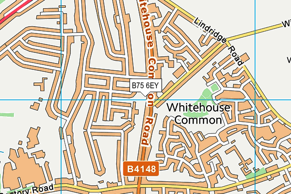 B75 6EY map - OS VectorMap District (Ordnance Survey)