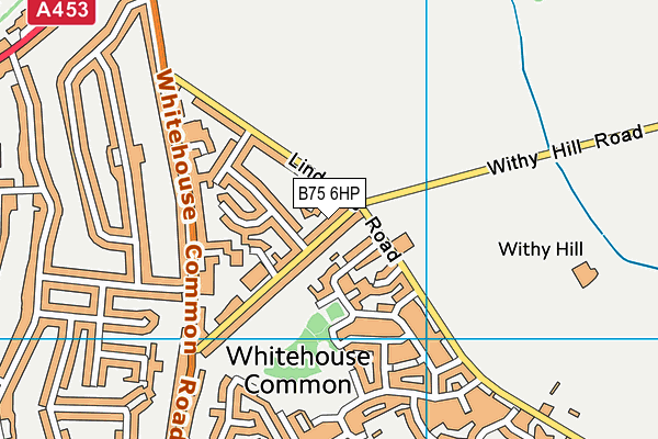 B75 6HP map - OS VectorMap District (Ordnance Survey)