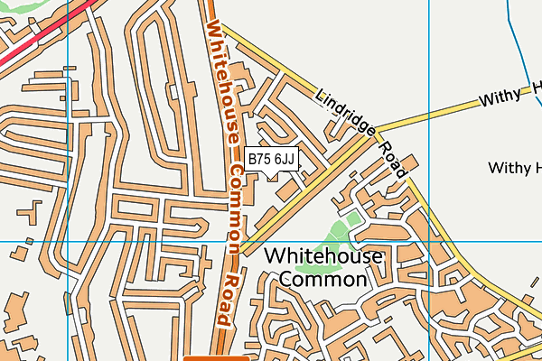 B75 6JJ map - OS VectorMap District (Ordnance Survey)