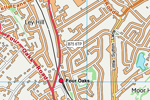 B75 6TP map - OS VectorMap District (Ordnance Survey)