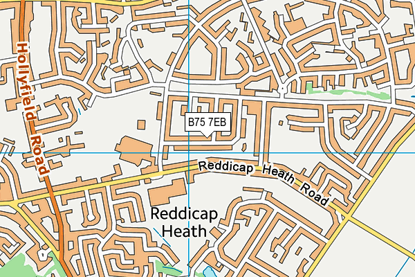 B75 7EB map - OS VectorMap District (Ordnance Survey)