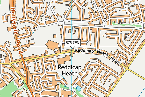 B75 7EN map - OS VectorMap District (Ordnance Survey)