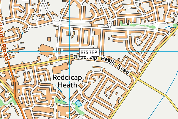 B75 7EP map - OS VectorMap District (Ordnance Survey)