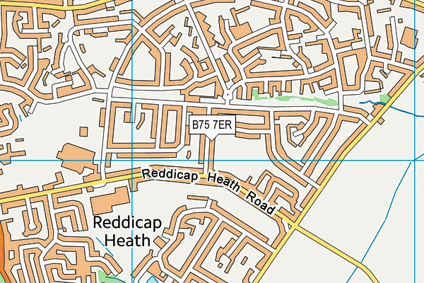 B75 7ER map - OS VectorMap District (Ordnance Survey)