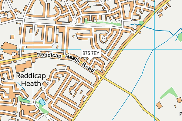 B75 7EY map - OS VectorMap District (Ordnance Survey)