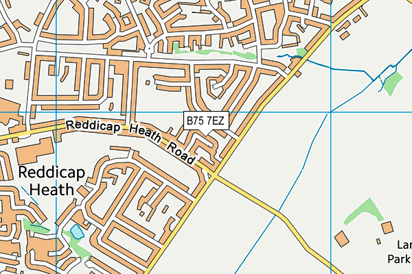 B75 7EZ map - OS VectorMap District (Ordnance Survey)