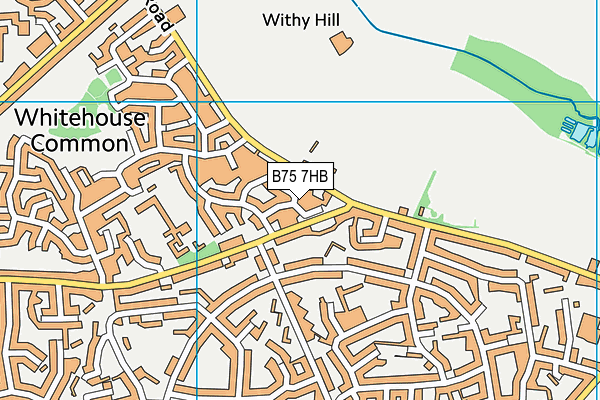 B75 7HB map - OS VectorMap District (Ordnance Survey)