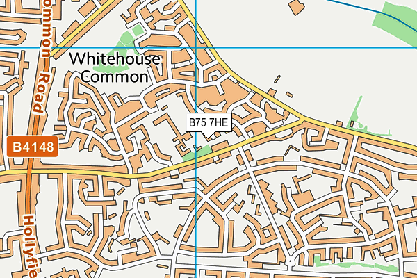 B75 7HE map - OS VectorMap District (Ordnance Survey)