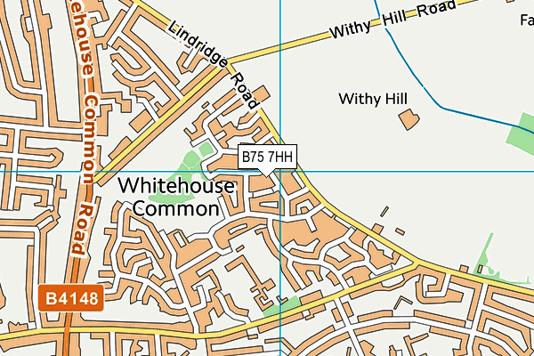 B75 7HH map - OS VectorMap District (Ordnance Survey)