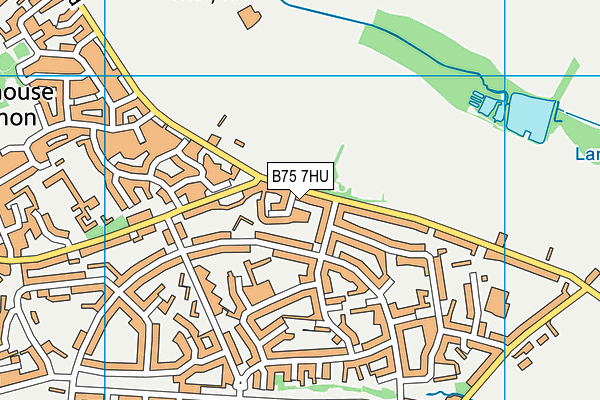 Romulus Fc map (B75 7HU) - OS VectorMap District (Ordnance Survey)