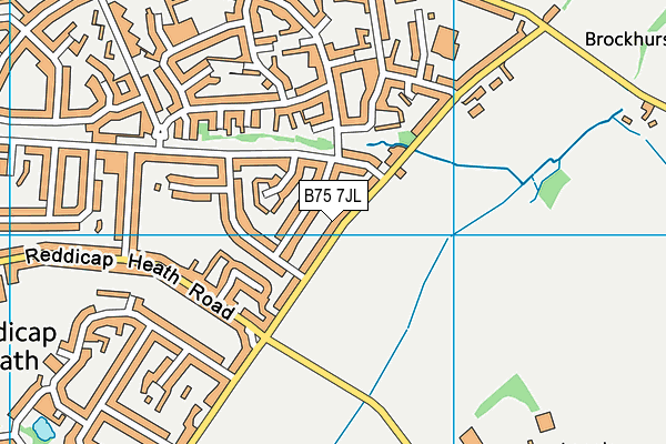 B75 7JL map - OS VectorMap District (Ordnance Survey)