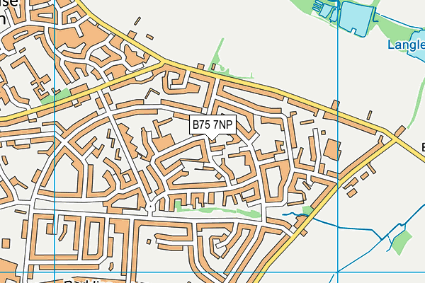 B75 7NP map - OS VectorMap District (Ordnance Survey)
