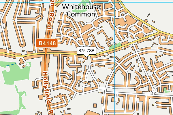 B75 7SB map - OS VectorMap District (Ordnance Survey)