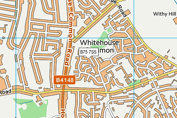 B75 7SS map - OS VectorMap District (Ordnance Survey)