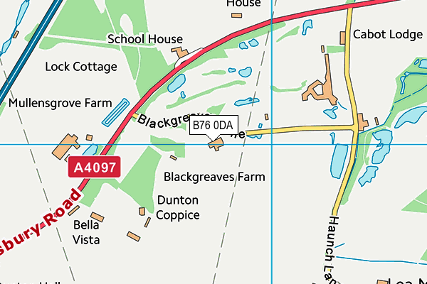 B76 0DA map - OS VectorMap District (Ordnance Survey)