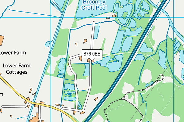 B76 0EE map - OS VectorMap District (Ordnance Survey)