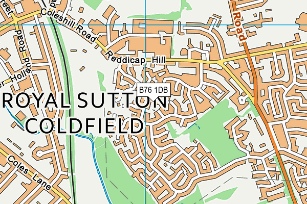 B76 1DB map - OS VectorMap District (Ordnance Survey)