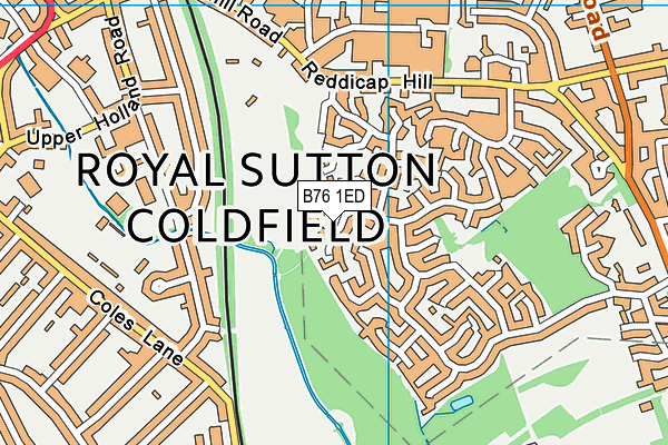 B76 1ED map - OS VectorMap District (Ordnance Survey)