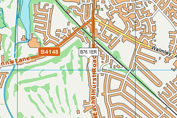 B76 1ER map - OS VectorMap District (Ordnance Survey)