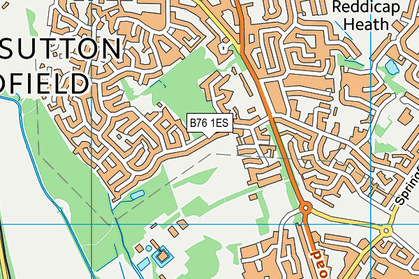 B76 1ES map - OS VectorMap District (Ordnance Survey)