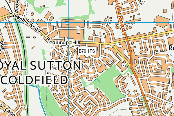 B76 1FS map - OS VectorMap District (Ordnance Survey)