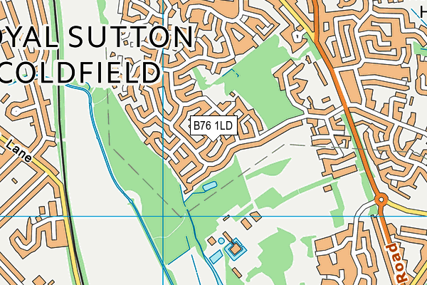 B76 1LD map - OS VectorMap District (Ordnance Survey)