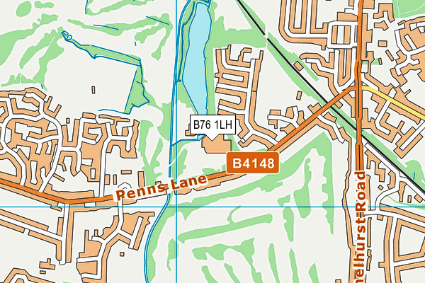 Lakeside Active Health map (B76 1LH) - OS VectorMap District (Ordnance Survey)