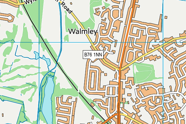 B76 1NN map - OS VectorMap District (Ordnance Survey)