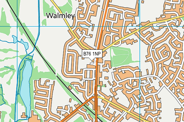 B76 1NP map - OS VectorMap District (Ordnance Survey)