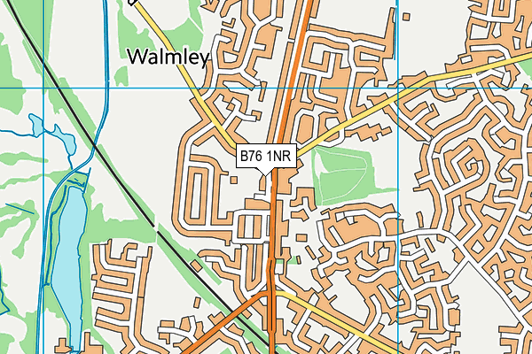 B76 1NR map - OS VectorMap District (Ordnance Survey)