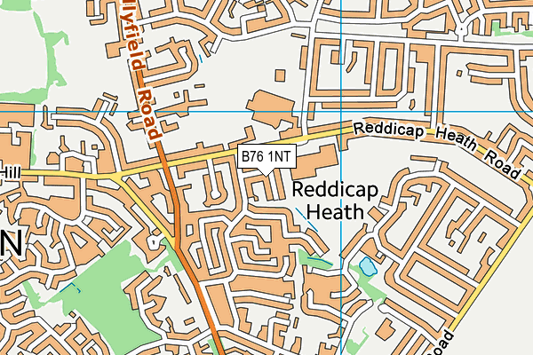 B76 1NT map - OS VectorMap District (Ordnance Survey)