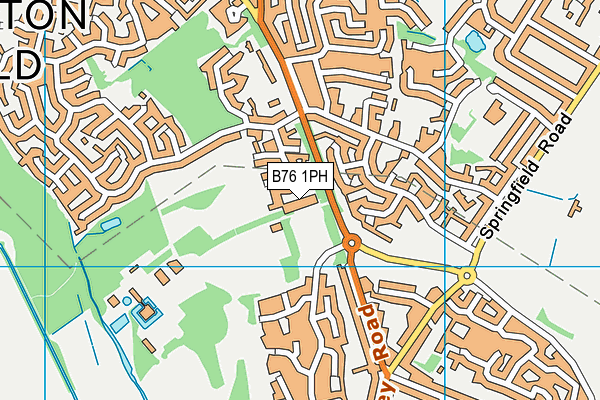 B76 1PH map - OS VectorMap District (Ordnance Survey)