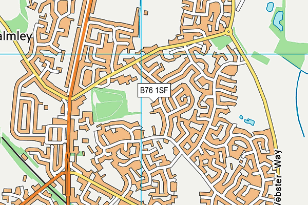 B76 1SF map - OS VectorMap District (Ordnance Survey)