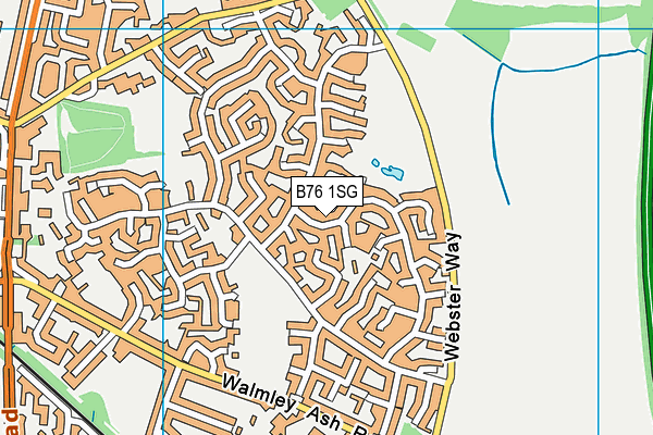 B76 1SG map - OS VectorMap District (Ordnance Survey)