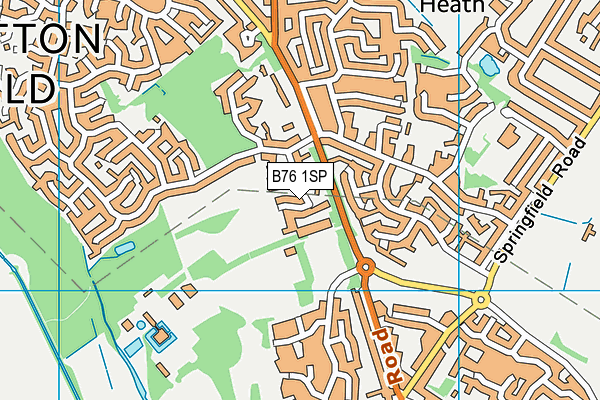 B76 1SP map - OS VectorMap District (Ordnance Survey)