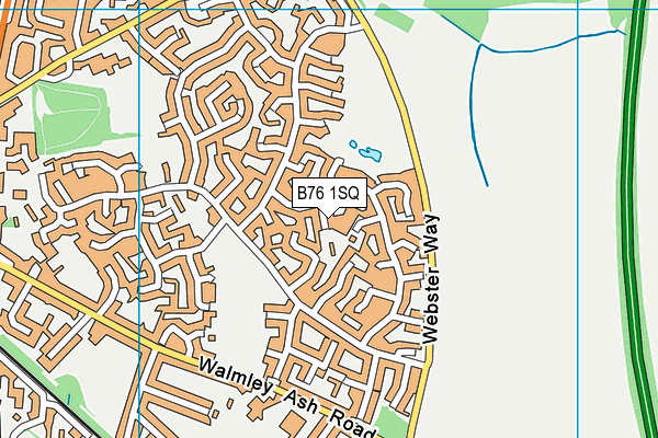 B76 1SQ map - OS VectorMap District (Ordnance Survey)