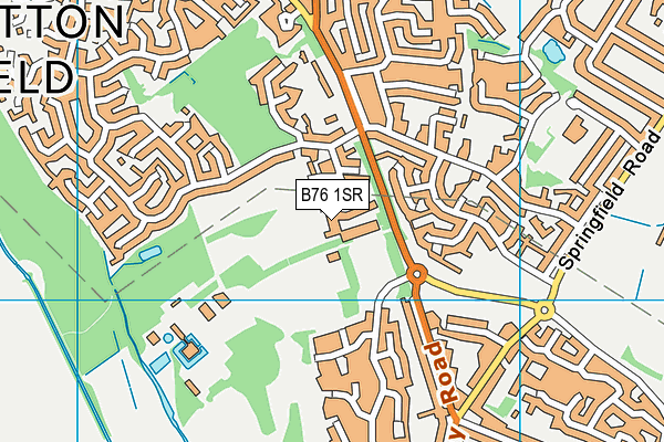 B76 1SR map - OS VectorMap District (Ordnance Survey)